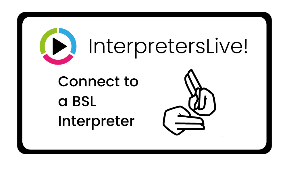 InterpretersLive! Connect to a BSL Interpreter